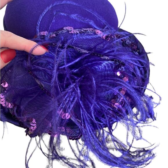 Something Special Purple Wool Hat - Picture 3 of 7